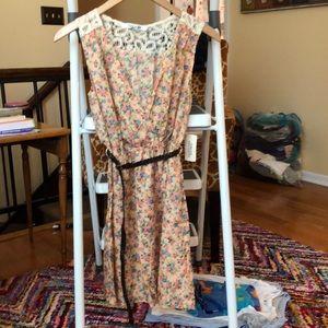 Floral crochet dress